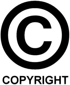 Symbole Copyright, signe, logo au clavier et en image