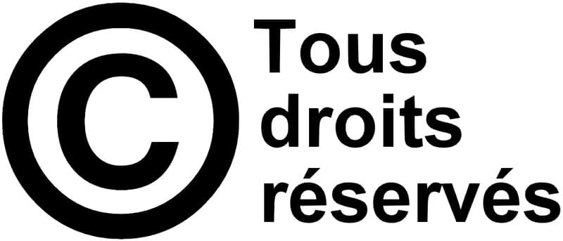 Symbole Copyright, signe, logo au clavier et en image